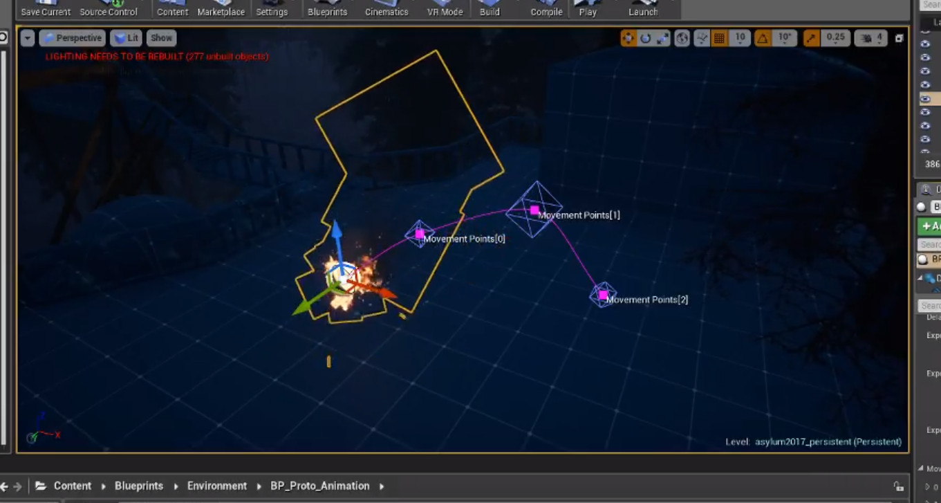 Animation prototyping tool spline editor screenshot