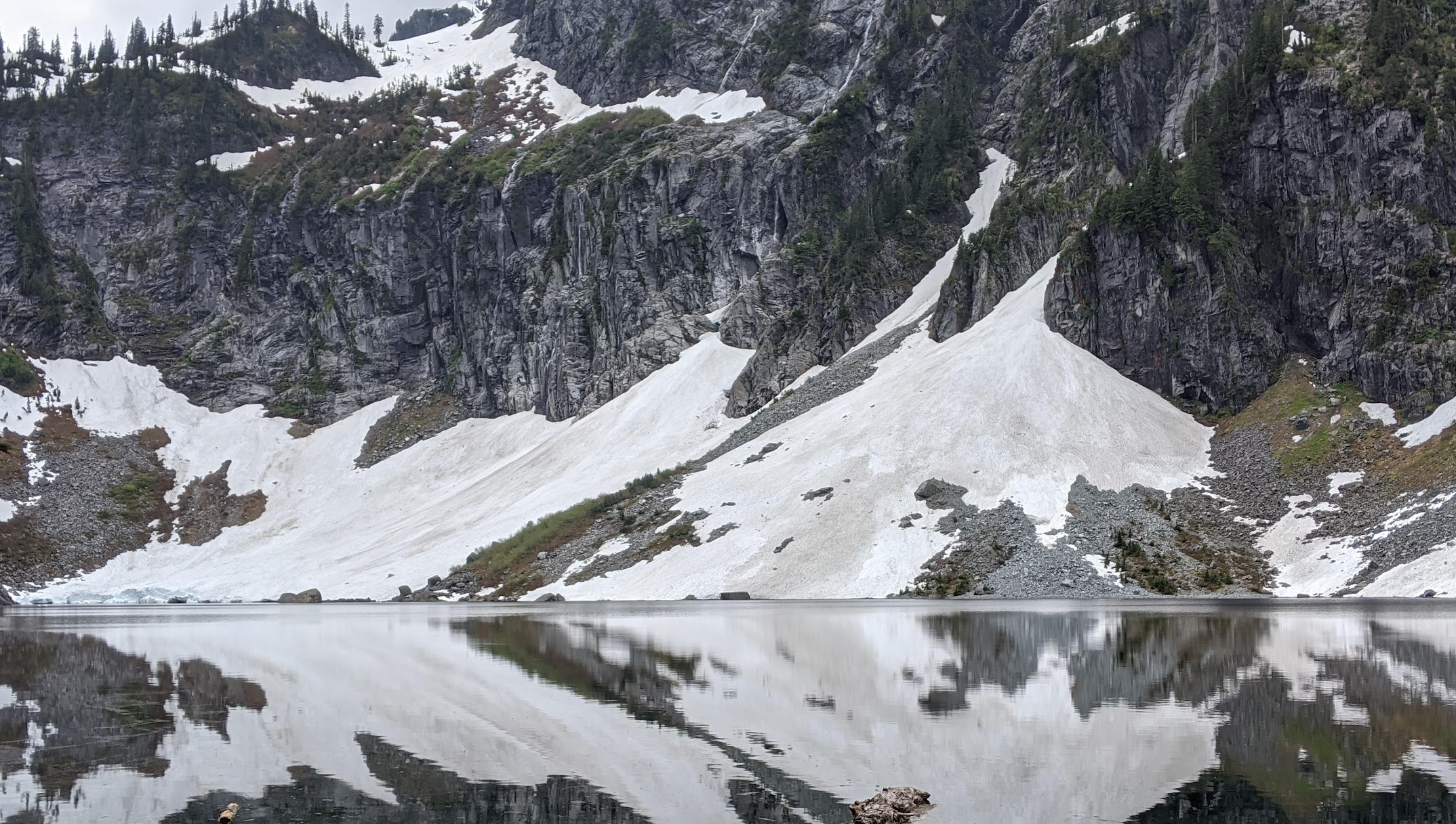 Cody Van De Mark on a hike to Lake Serene.