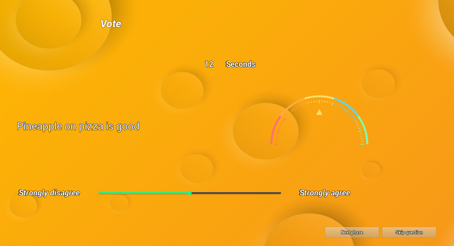 Hot Controversy party game concept screenshot