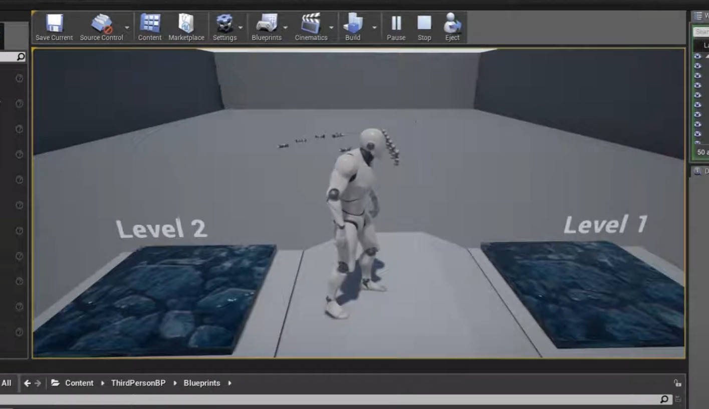 Web UI for editing Unreal level objects screenshot