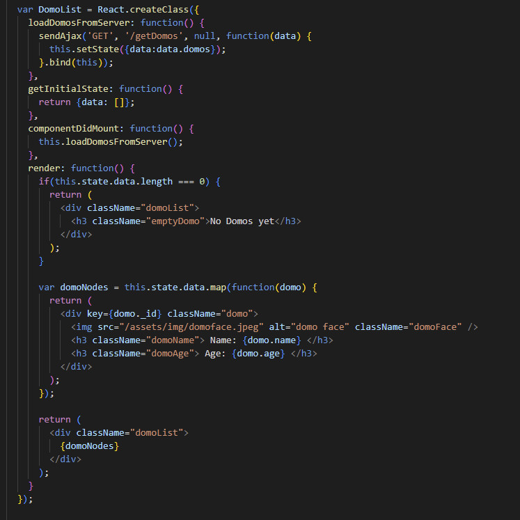 React full-stack course material