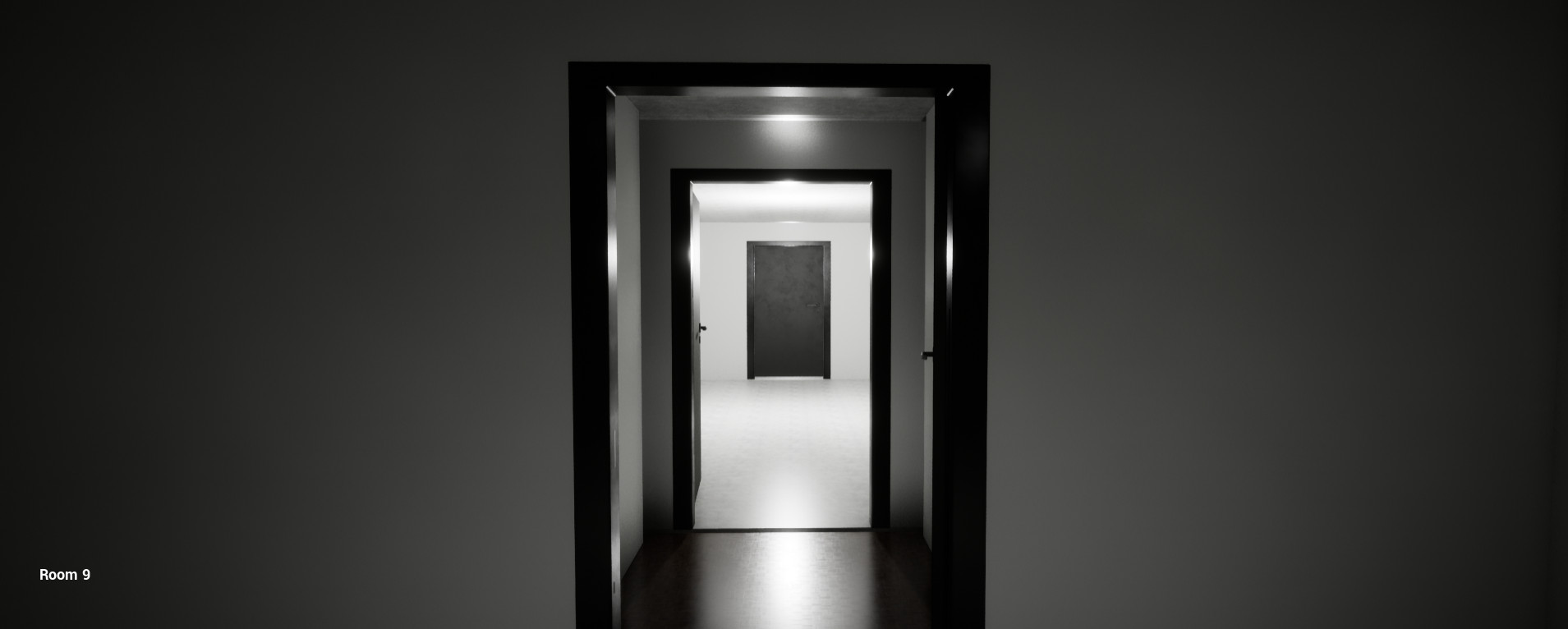 Don't Get Rejected liminal-space corridor screenshot